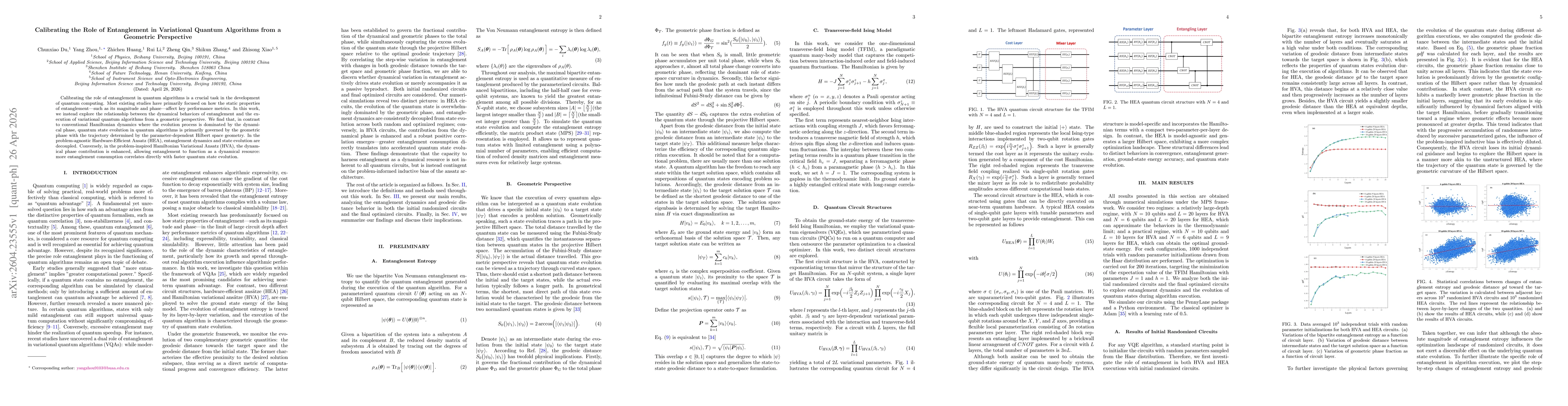 Thumbnail for Calibrating the Role of Entanglement in Variational Quantum Algorithms from a Geometric Perspective