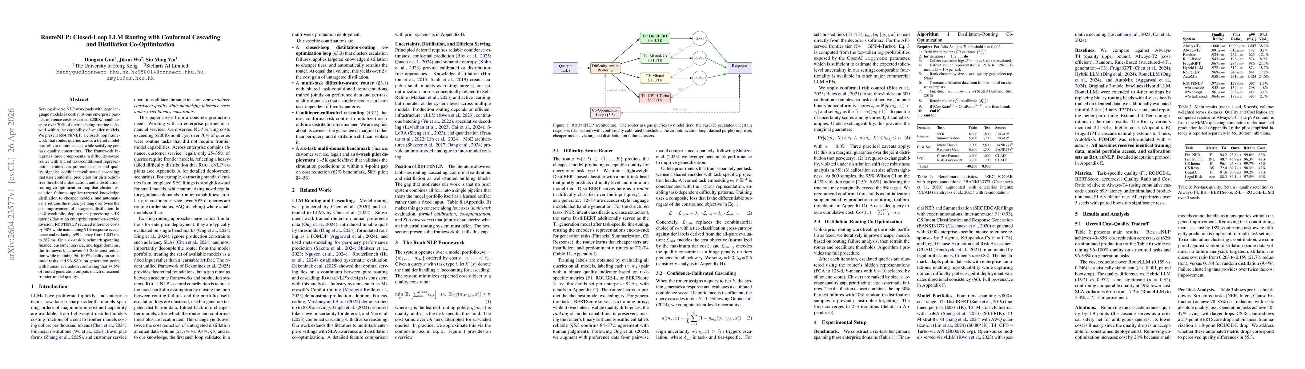 Thumbnail for RouteNLP: Closed-Loop LLM Routing with Conformal Cascading and Distillation Co-Optimization