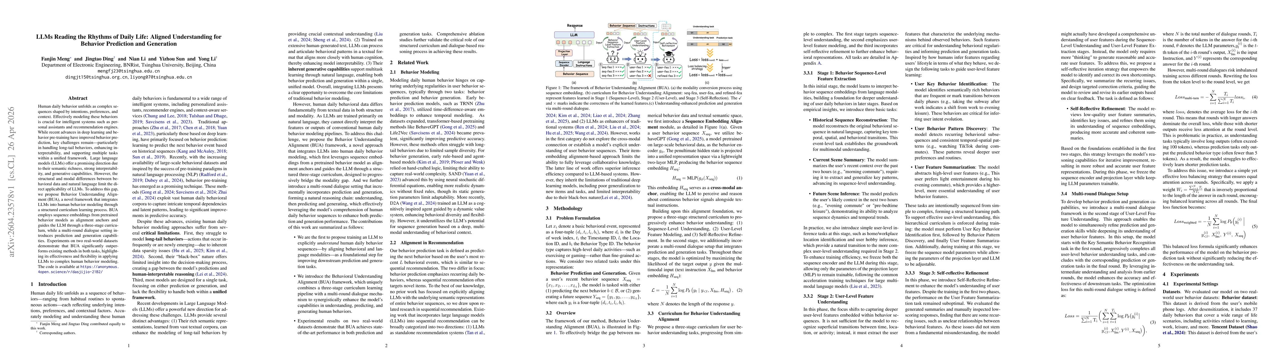 Thumbnail for LLMs Reading the Rhythms of Daily Life: Aligned Understanding for Behavior Prediction and Generation