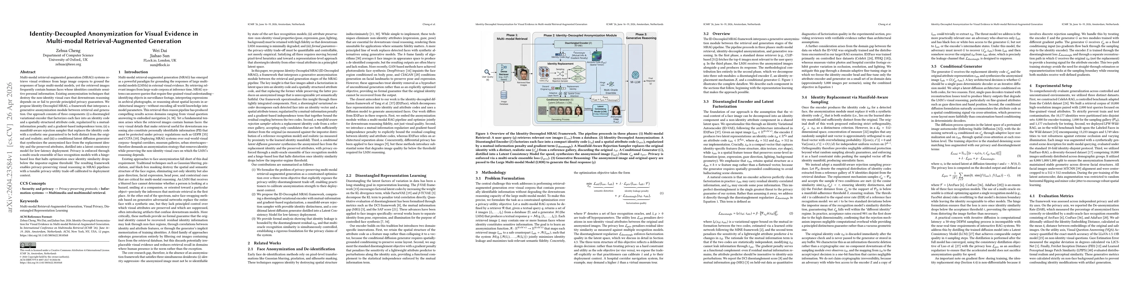 Thumbnail for Identity-Decoupled Anonymization for Visual Evidence in Multi-modal Retrieval-Augmented Generation