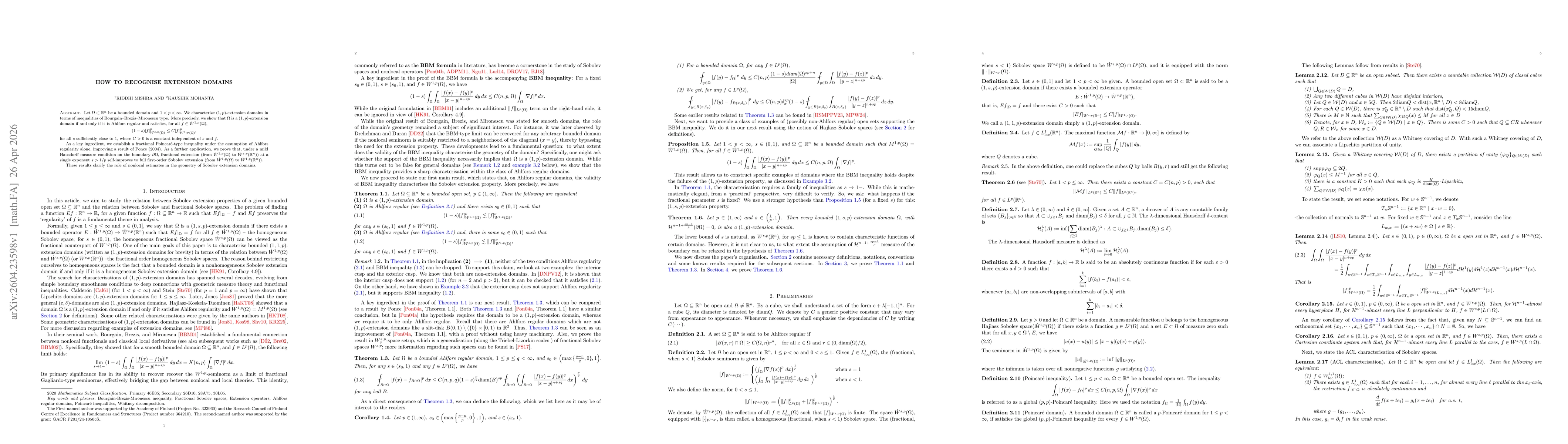 Thumbnail for How to Recognise Extension domains