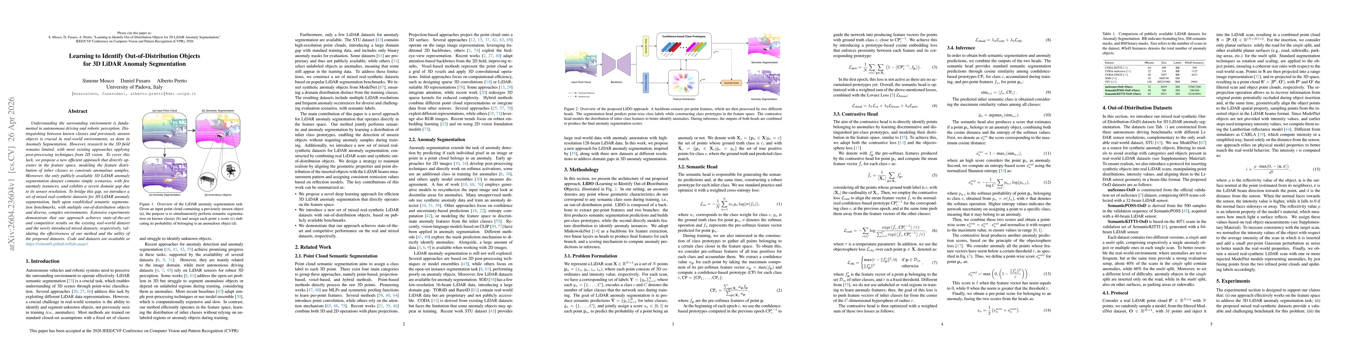 Thumbnail for Learning to Identify Out-of-Distribution Objects for 3D LiDAR Anomaly Segmentation
