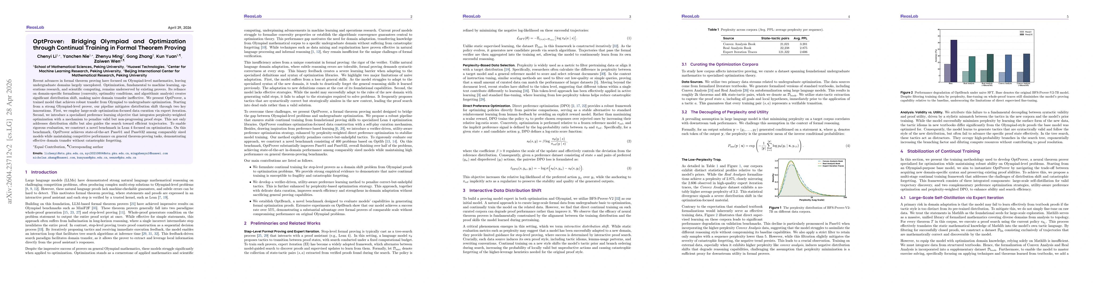 Thumbnail for OptProver: Bridging Olympiad and Optimization through Continual Training in Formal Theorem Proving