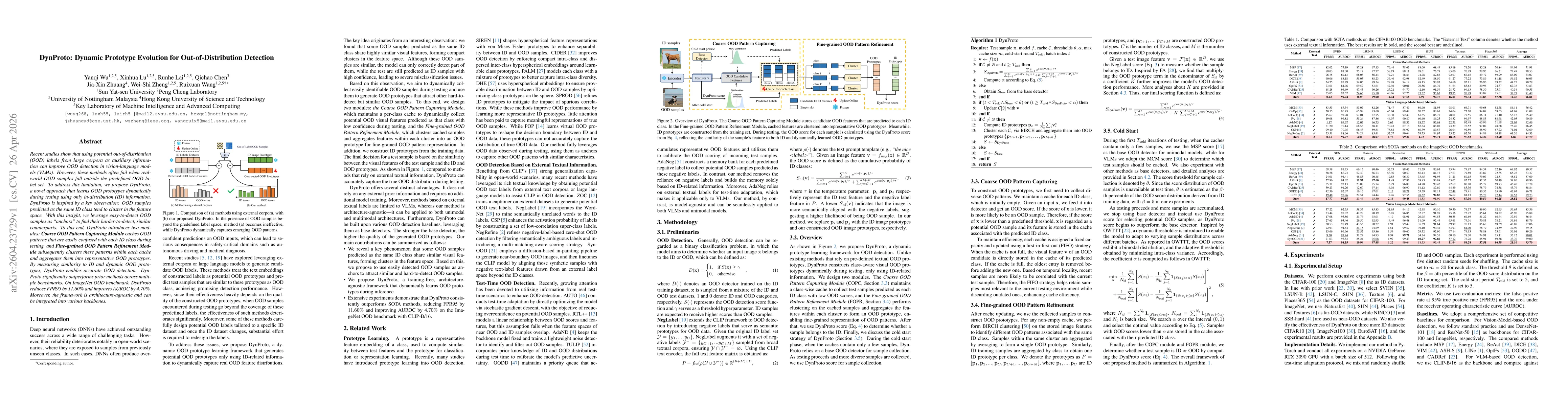 Thumbnail for DynProto: Dynamic Prototype Evolution for Out-of-Distribution Detection