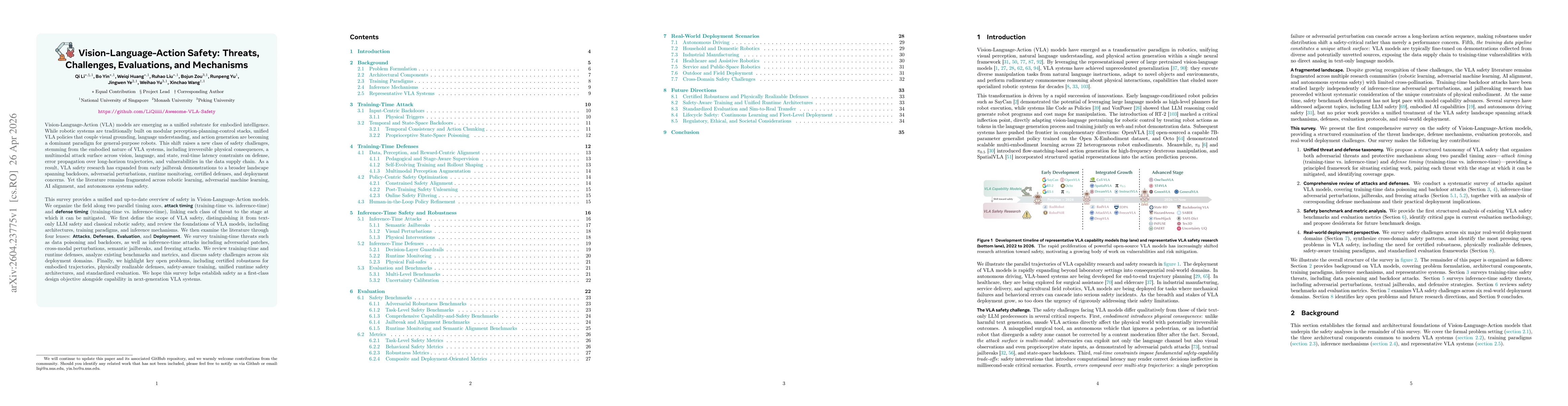 Thumbnail for Vision-Language-Action Safety: Threats, Challenges, Evaluations, and Mechanisms