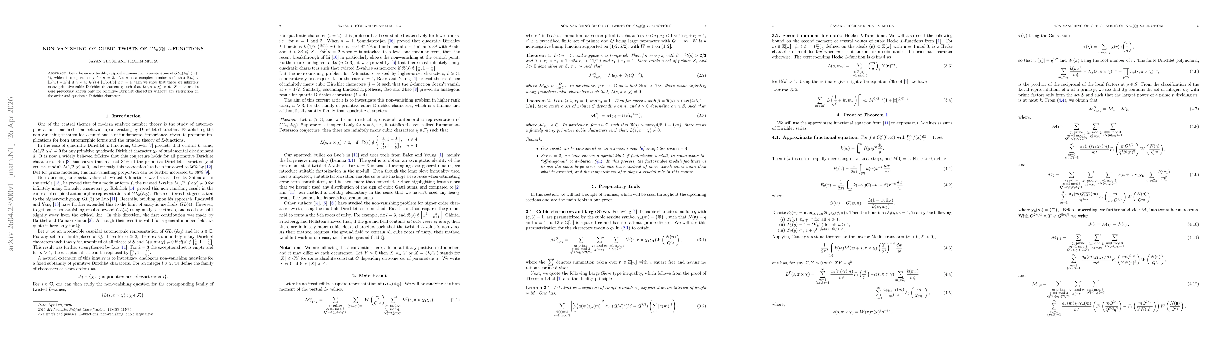 Thumbnail for Non-Vanishing of Cubic Twists of $GL_n(\mathbb{Q})$ $L$-functions