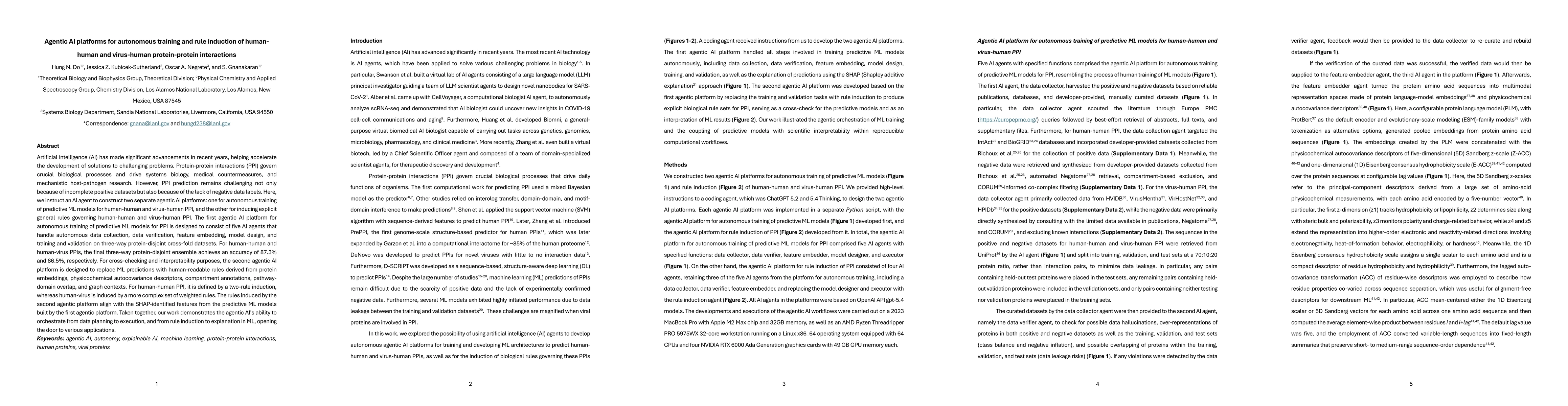 Thumbnail for Agentic AI platforms for autonomous training and rule induction of human-human and virus-human protein-protein interactions