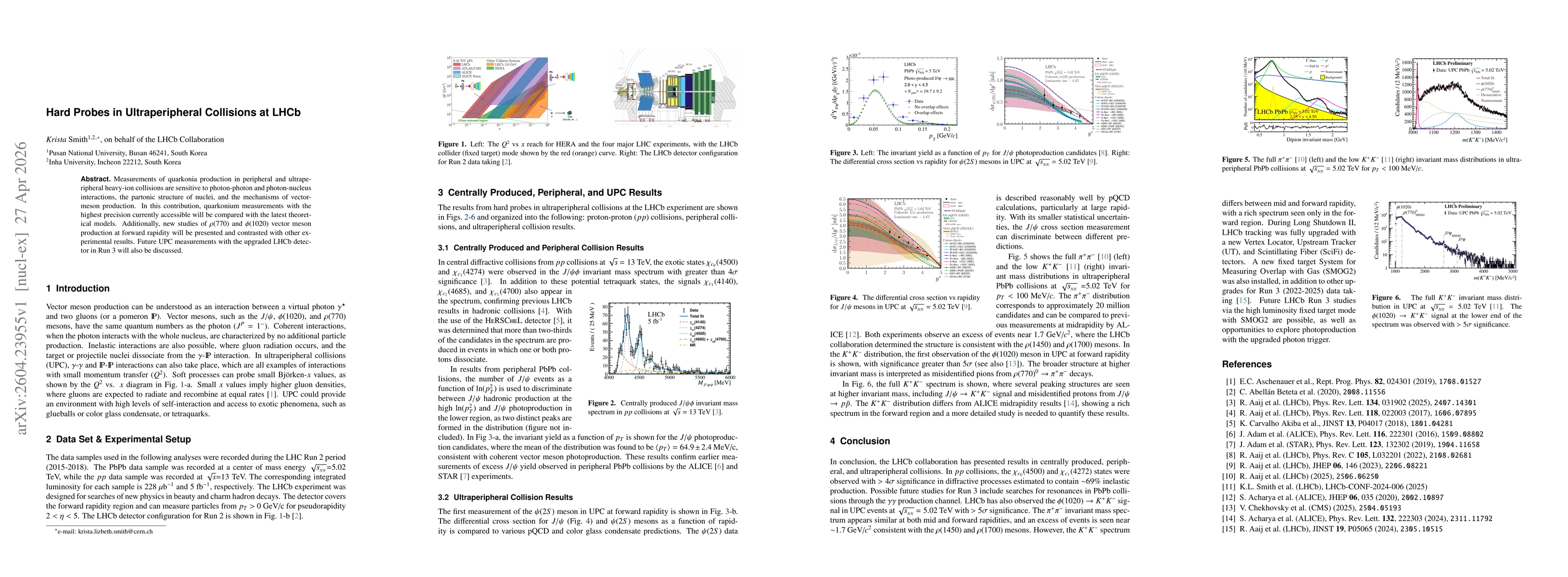 Thumbnail for Hard Probes in Ultraperipheral Collisions at LHCb