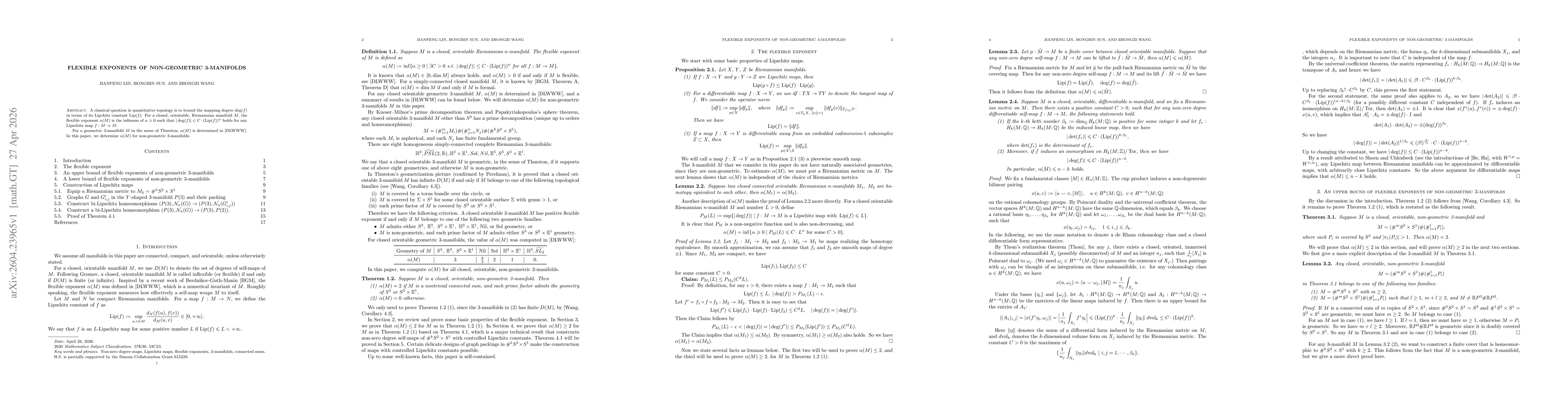 Thumbnail for Flexible exponents of non-geometric 3-manifolds