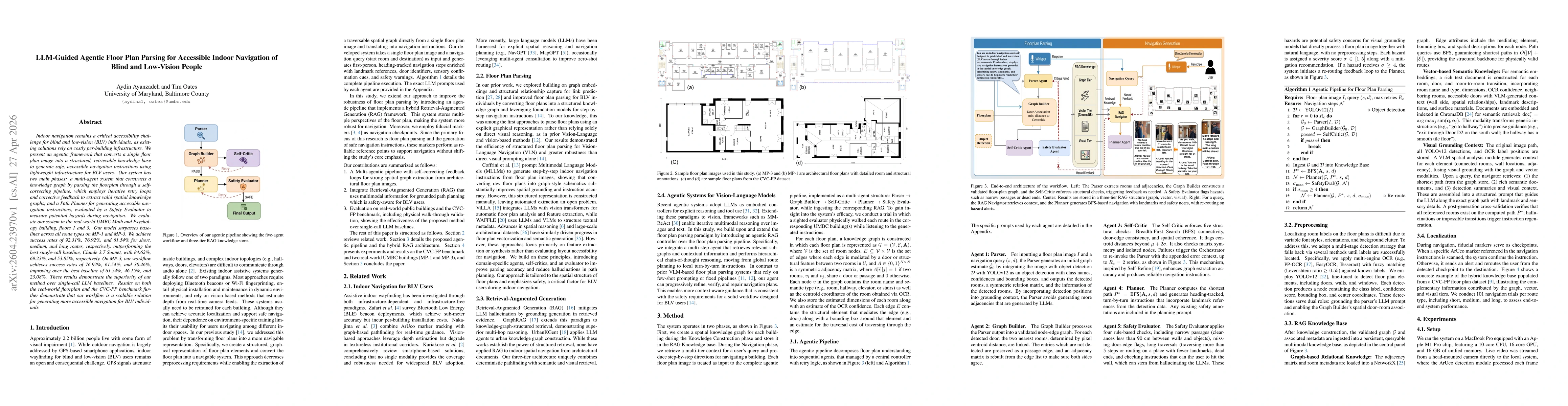 Thumbnail for LLM-Guided Agentic Floor Plan Parsing for Accessible Indoor Navigation of Blind and Low-Vision People