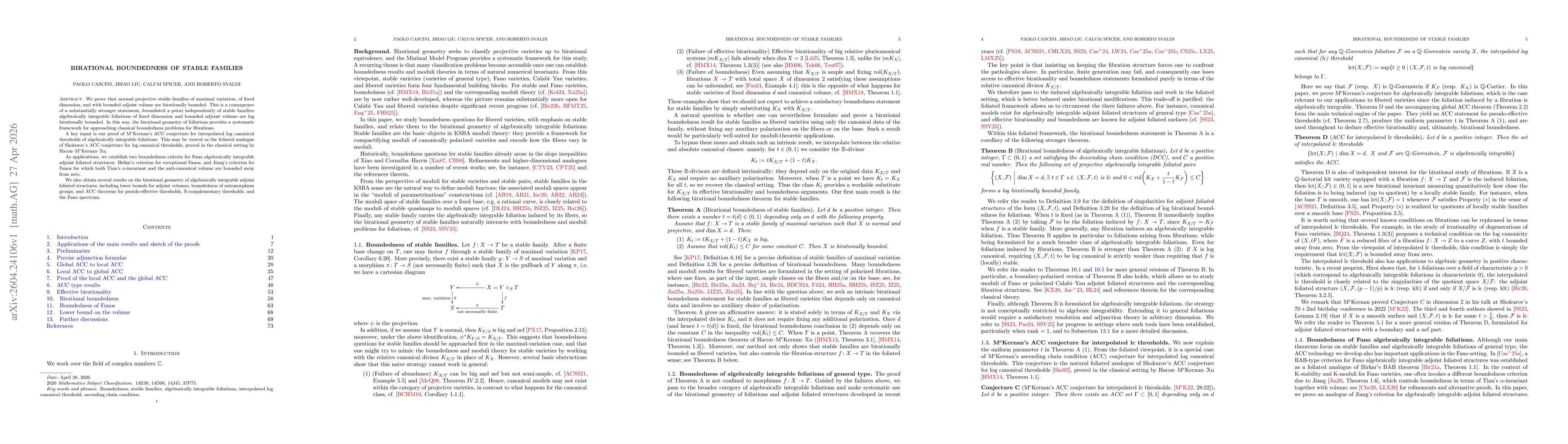 Thumbnail for Birational boundedness of stable families