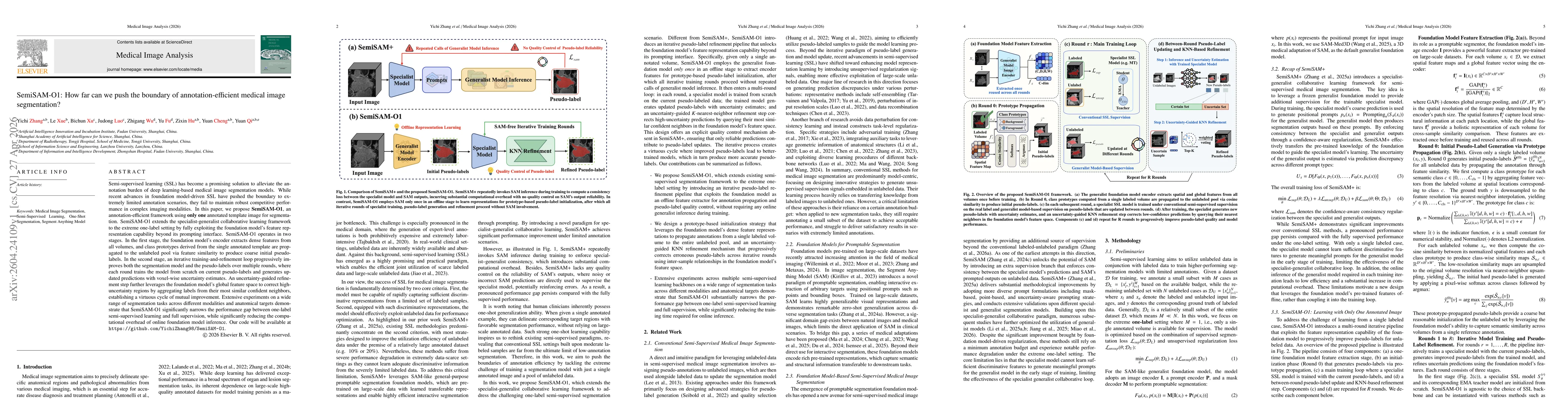 Thumbnail for SemiSAM-O1: How far can we push the boundary of annotation-efficient medical image segmentation?