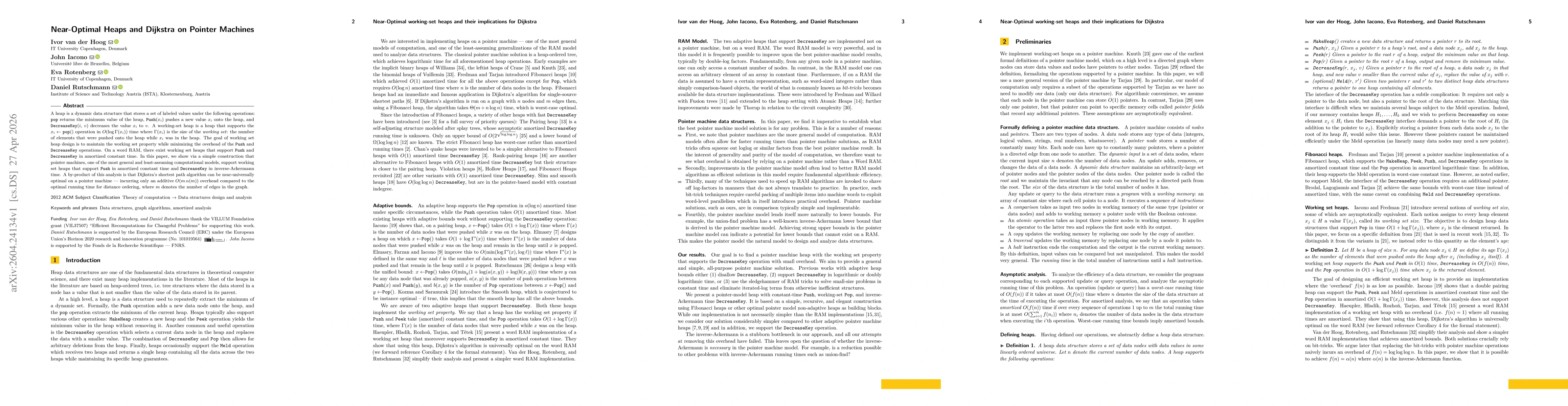 Thumbnail for Near-Optimal Heaps and Dijkstra on Pointer Machines