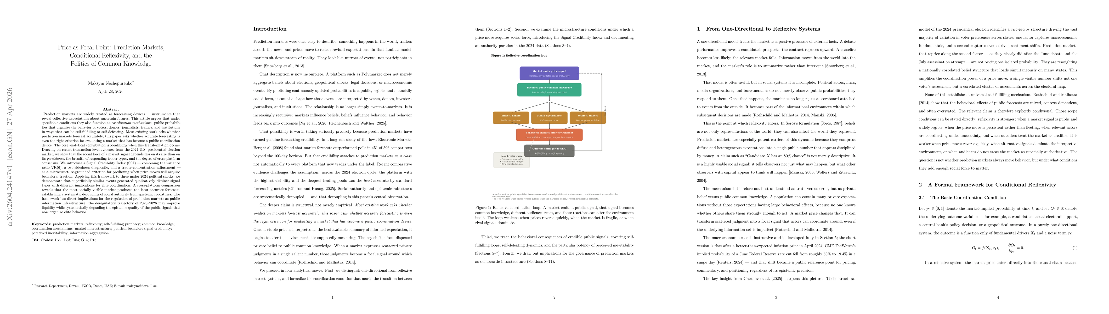 Thumbnail for Price as Focal Point: Prediction Markets,Conditional Reflexivity, and the Politics of Common Knowledge