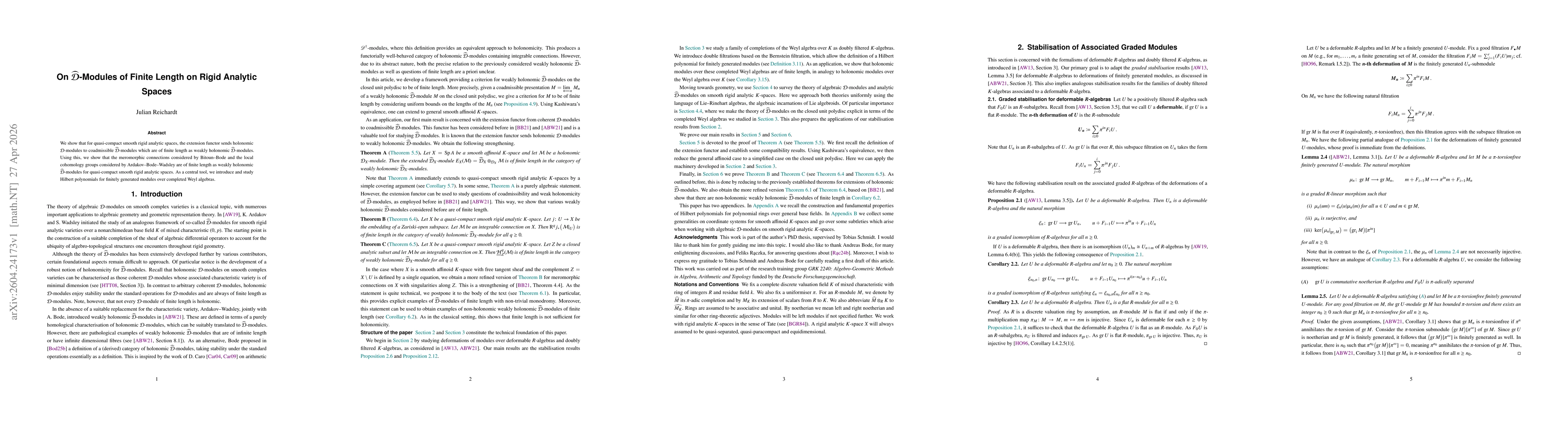 Thumbnail for On D-cap-Modules of Finite Length on Rigid Analytic Spaces