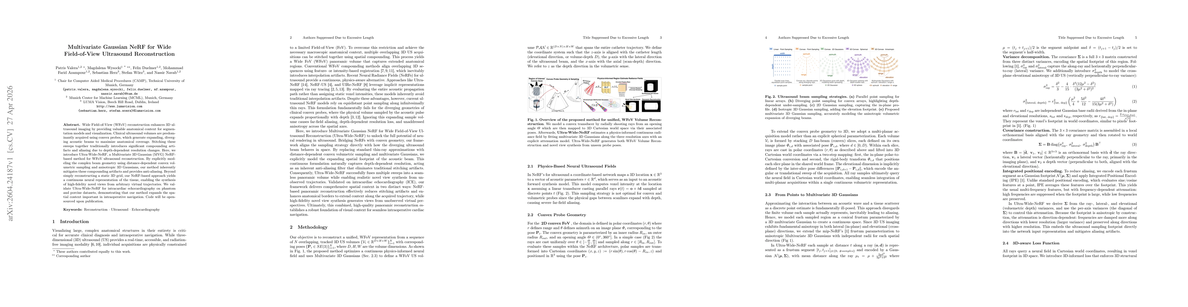Thumbnail for Multivariate Gaussian NeRF for Wide Field-of-View Ultrasound Reconstruction