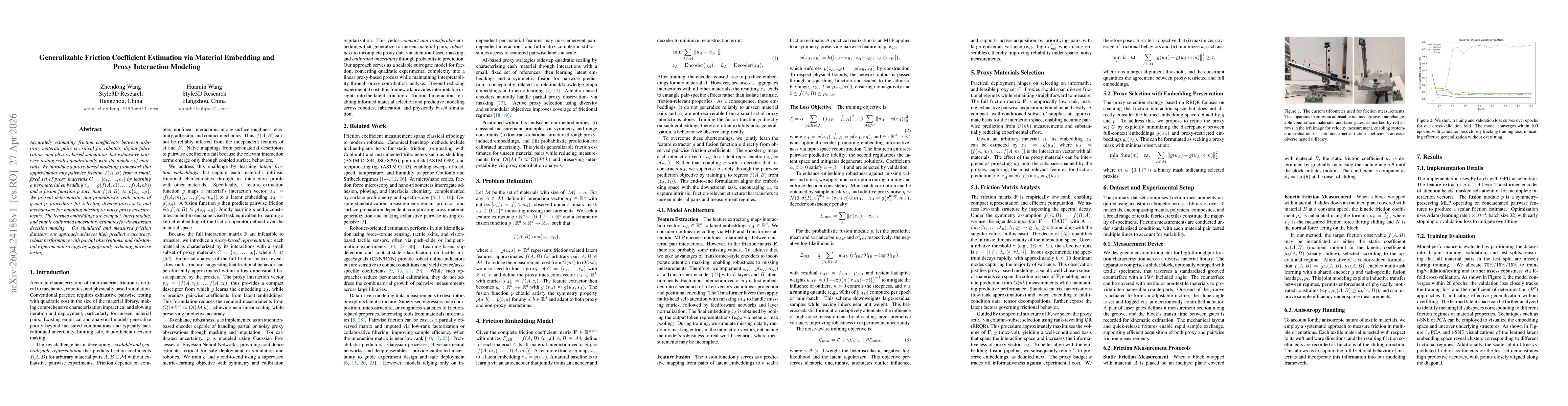 Thumbnail for Generalizable Friction Coefficient Estimation via Material Embedding and Proxy Interaction Modeling