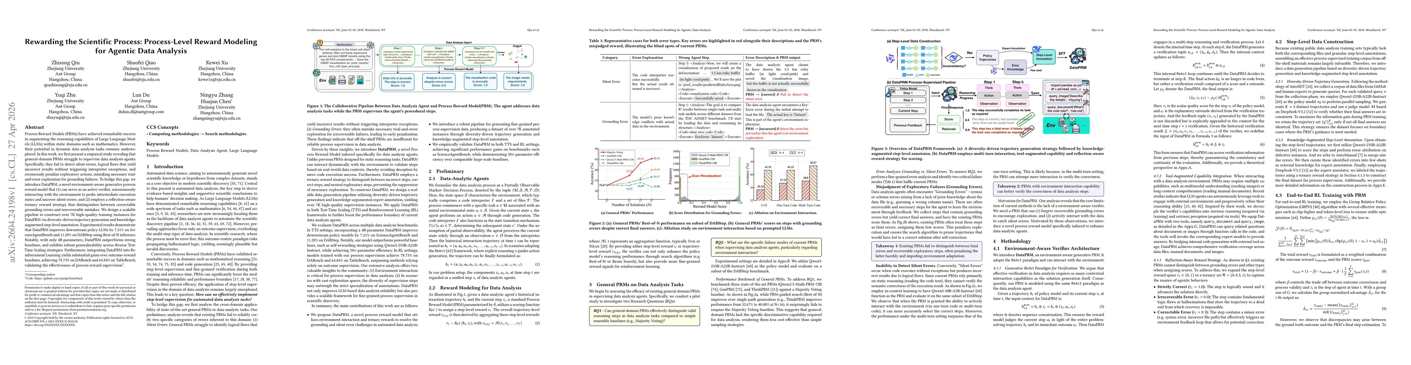 Thumbnail for Rewarding the Scientific Process: Process-Level Reward Modeling for Agentic Data Analysis