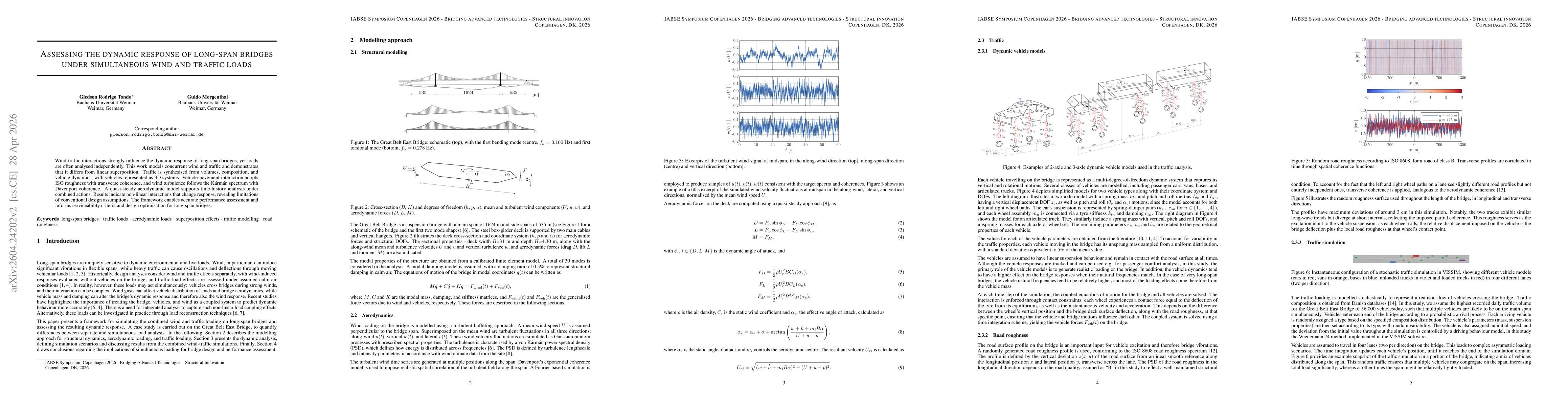 Thumbnail for Assessing the dynamic response of long-span bridges under simultaneous wind and traffic loads