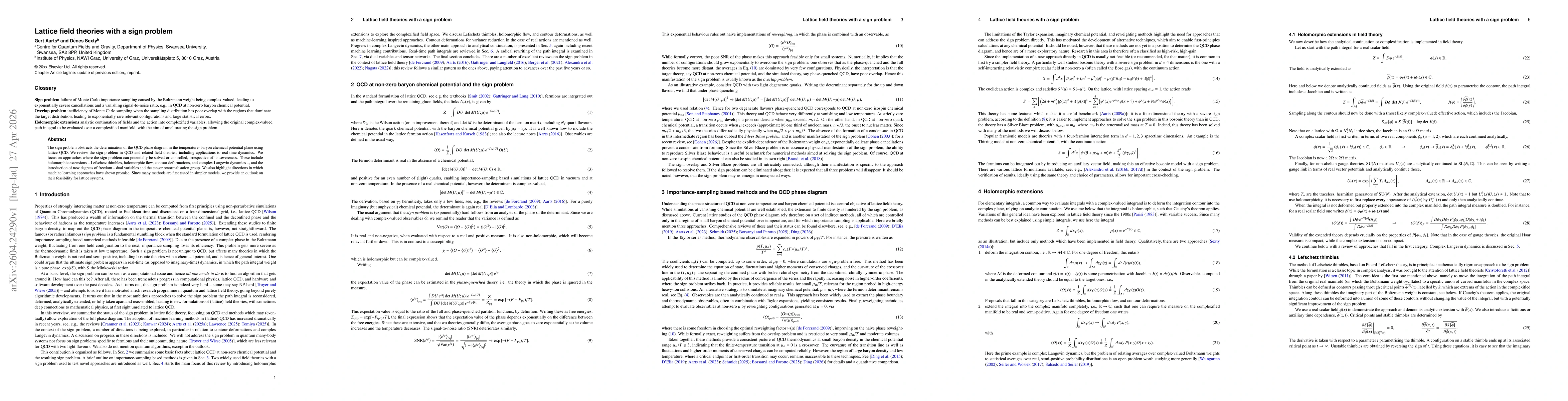 Thumbnail for Lattice field theories with a sign problem