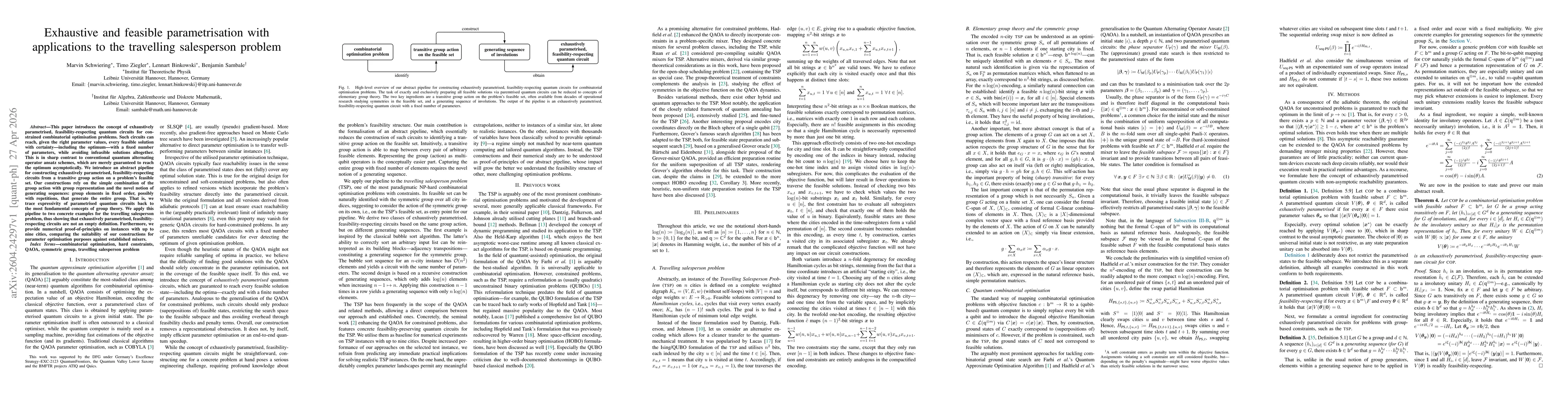 Thumbnail for Exhaustive and feasible parametrisation with applications to the travelling salesperson problem