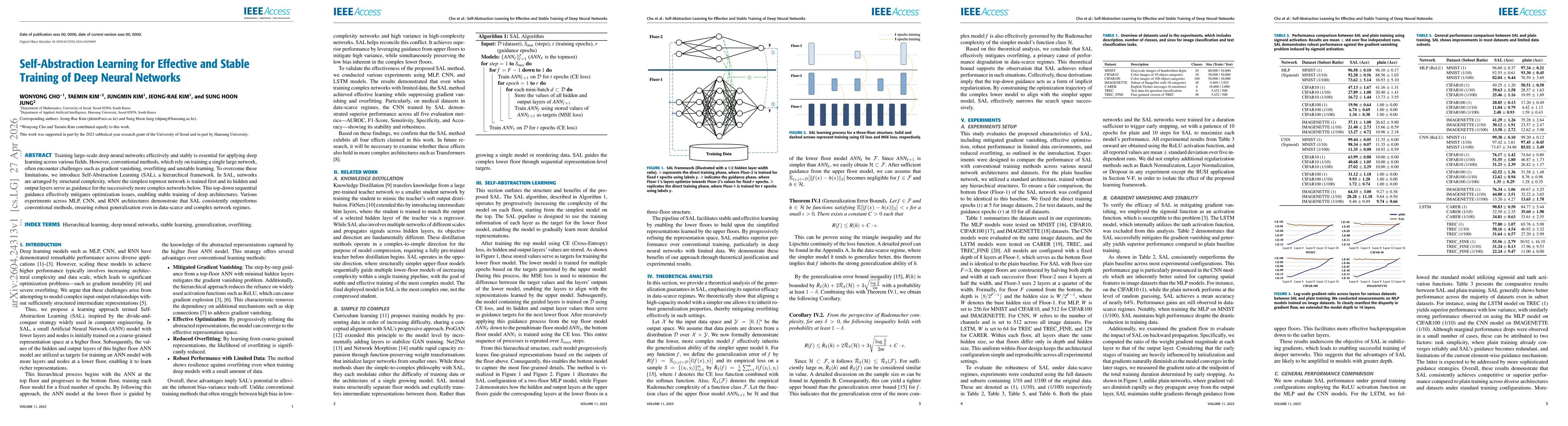 Thumbnail for Self-Abstraction Learning for Effective and Stable Training of Deep Neural Networks