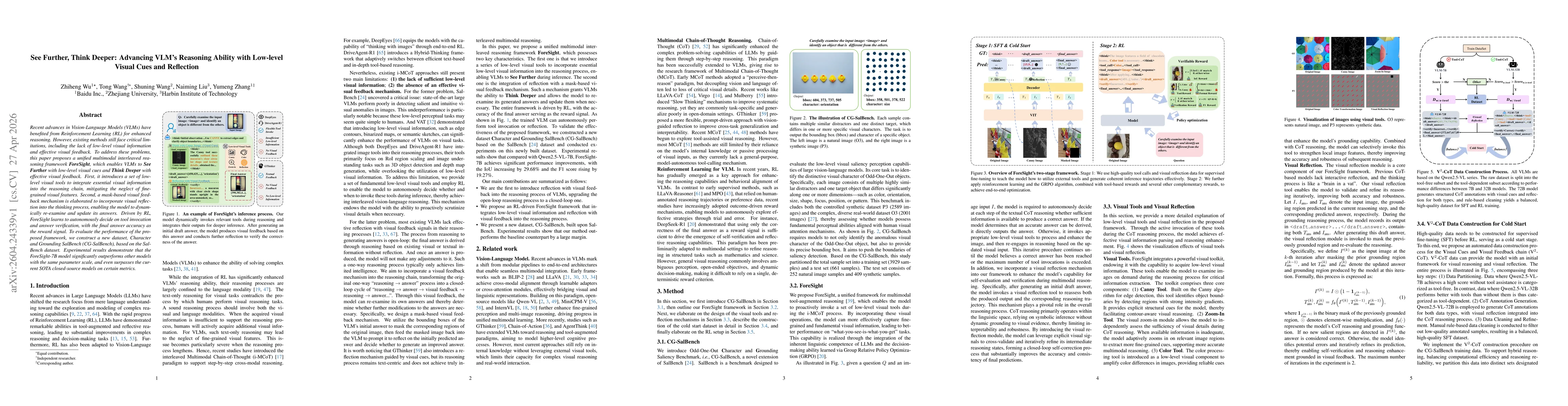 Thumbnail for See Further, Think Deeper: Advancing VLM's Reasoning Ability with Low-level Visual Cues and Reflection