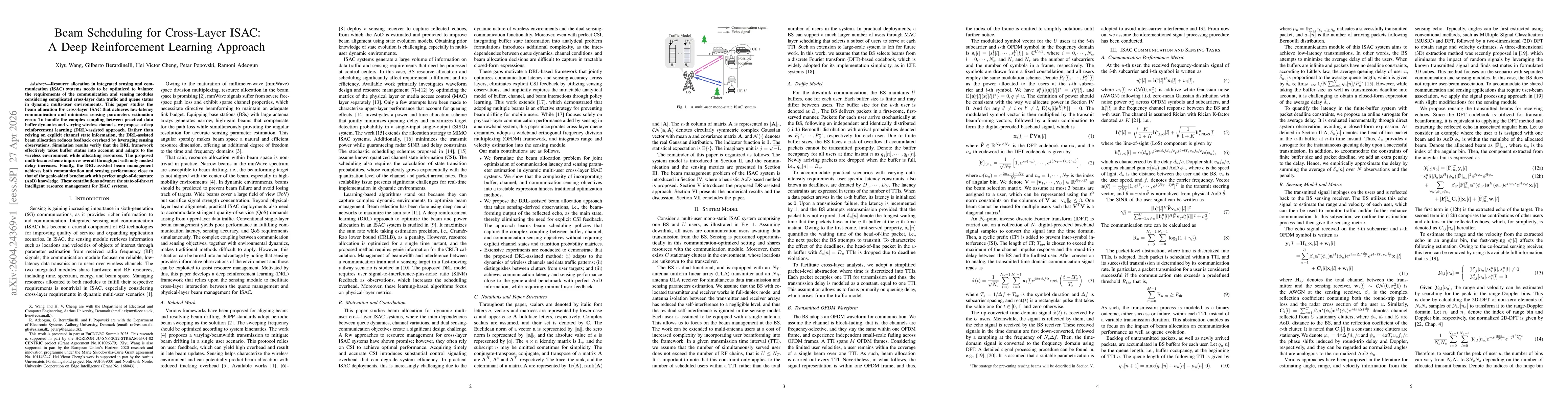 Thumbnail for Beam Scheduling for Cross-Layer ISAC: A Deep Reinforcement Learning Approach