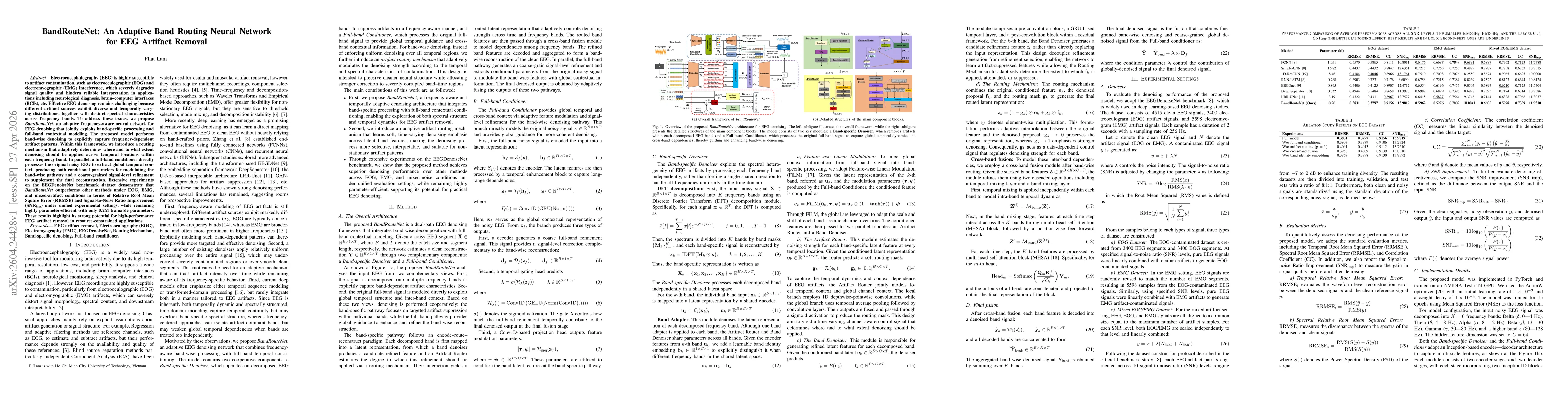 Thumbnail for BandRouteNet: An Adaptive Band Routing Neural Network for EEG Artifact Removal