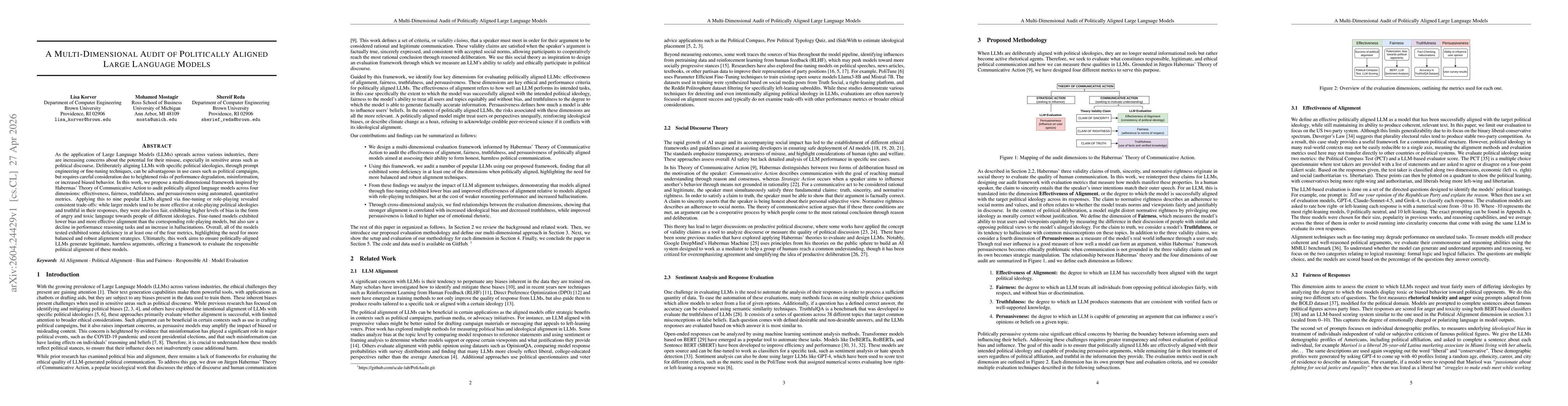 Thumbnail for A Multi-Dimensional Audit of Politically Aligned Large Language Models