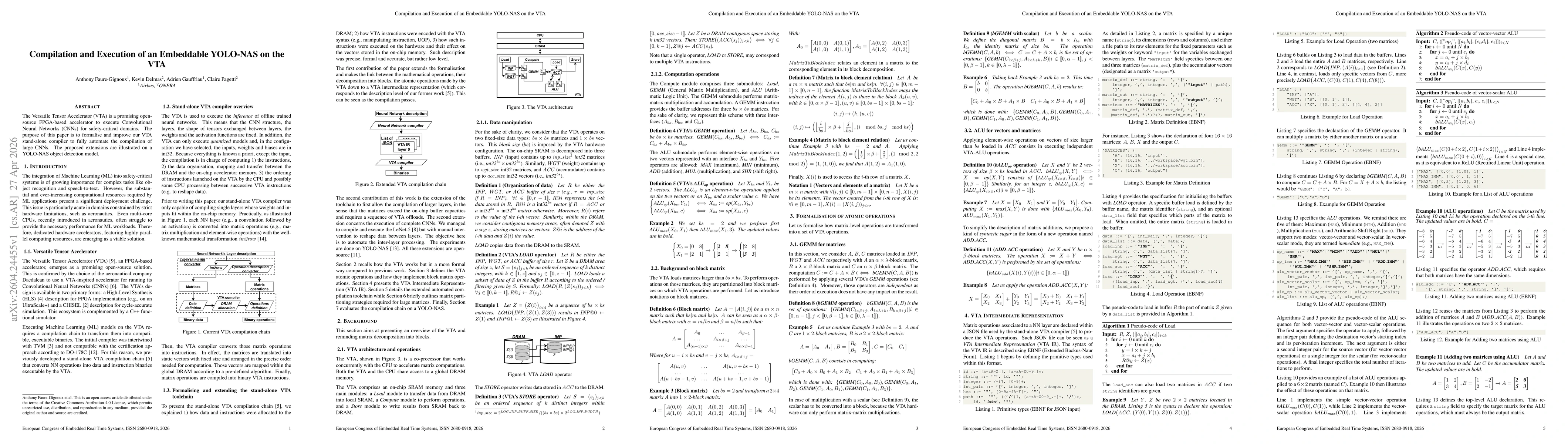 Thumbnail for Compilation and Execution of an Embeddable YOLO-NAS on the VTA