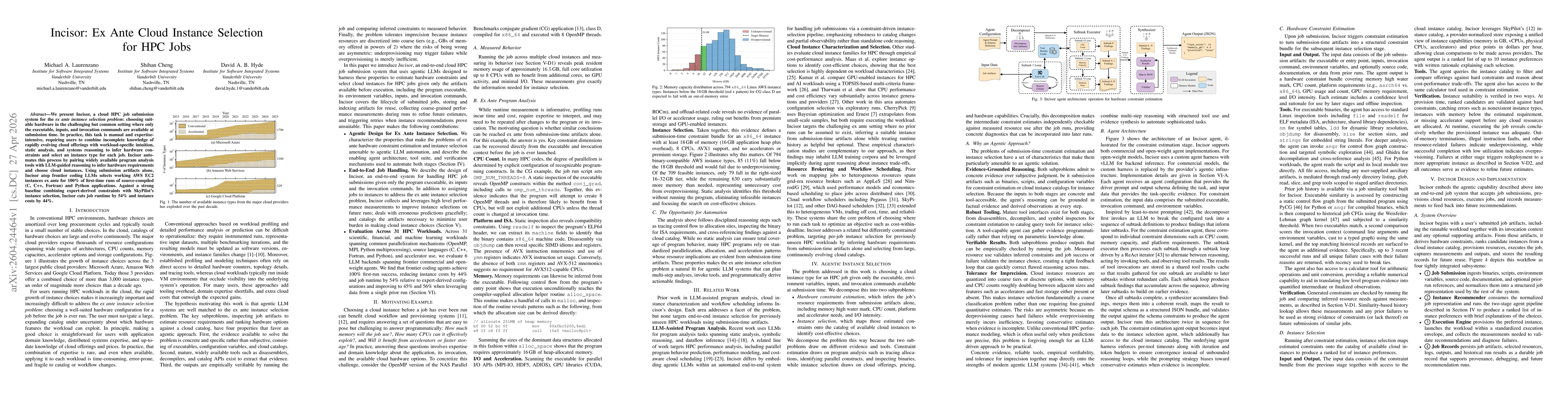 Thumbnail for Incisor: Ex Ante Cloud Instance Selection for HPC Jobs