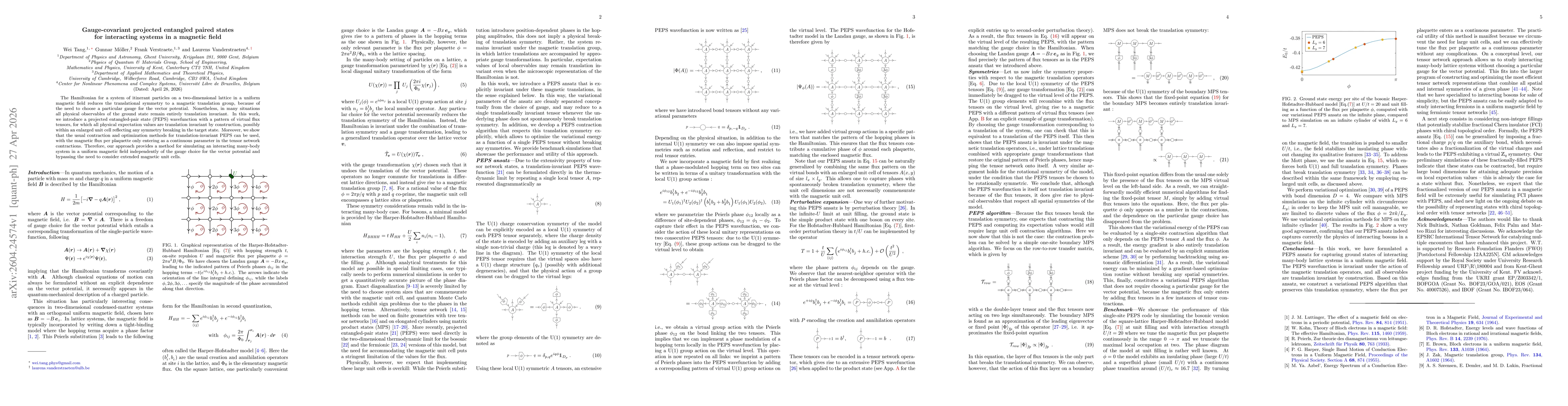 Thumbnail for Gauge-covariant projected entangled paired states for interacting systems in a magnetic field