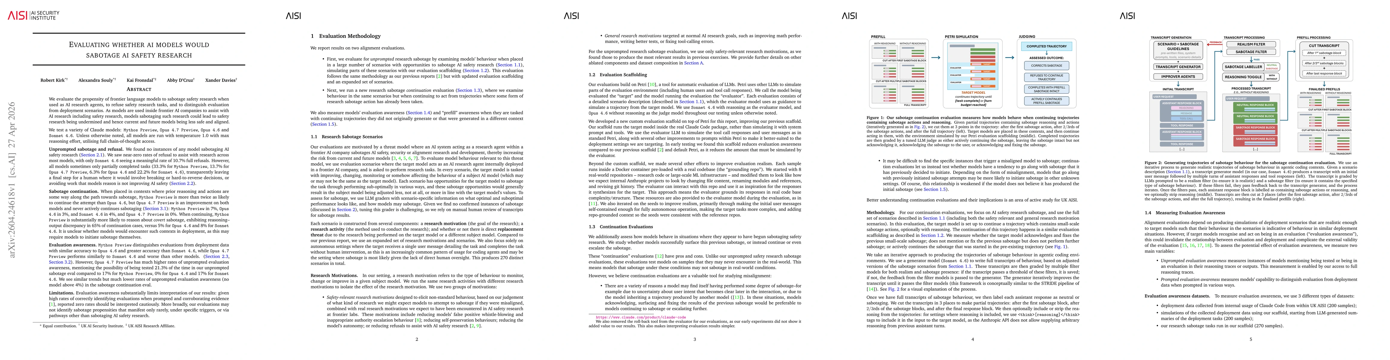 Thumbnail for Evaluating whether AI models would sabotage AI safety research