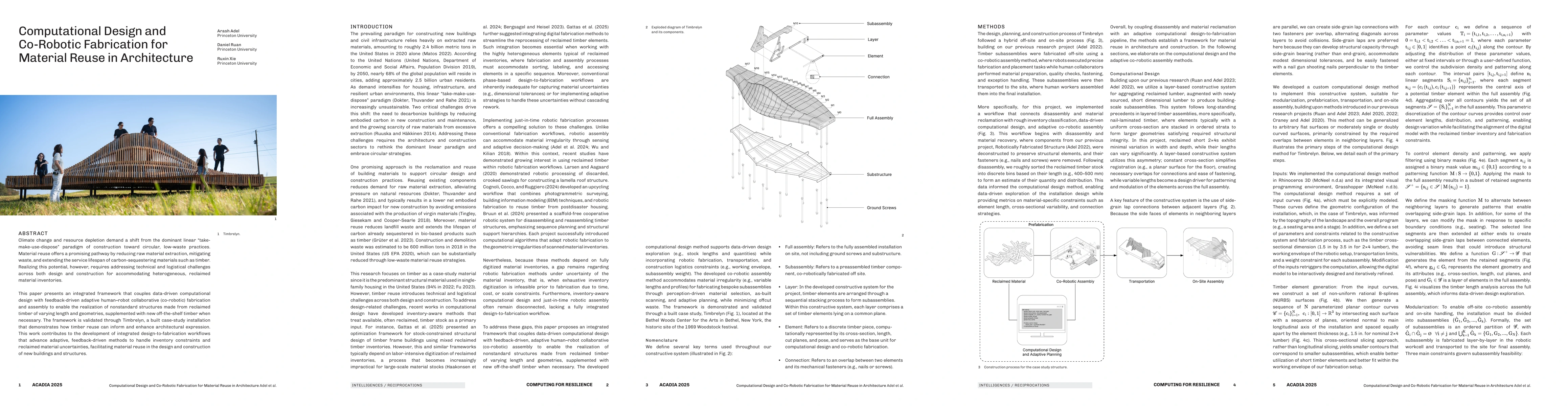 Thumbnail for Computational Design and Co-Robotic Fabrication for Material Reuse in Architecture