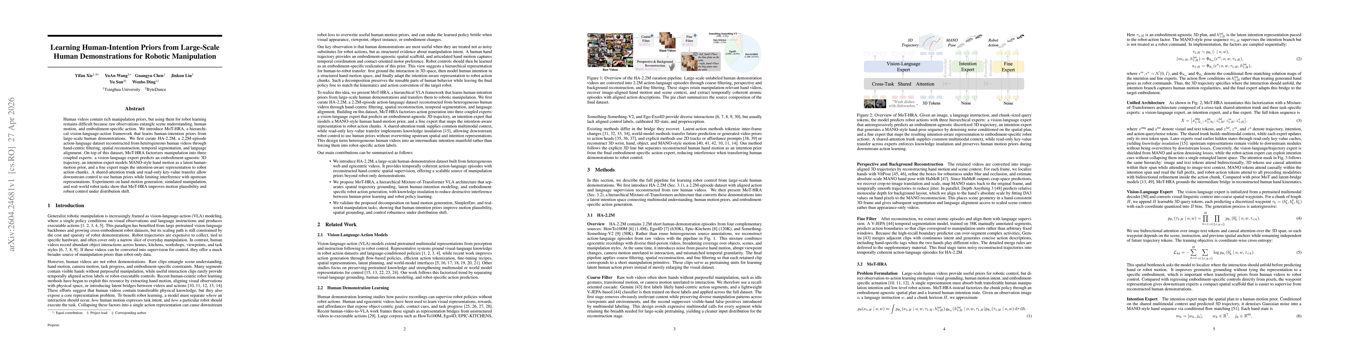 Thumbnail for Learning Human-Intention Priors from Large-Scale Human Demonstrations for Robotic Manipulation