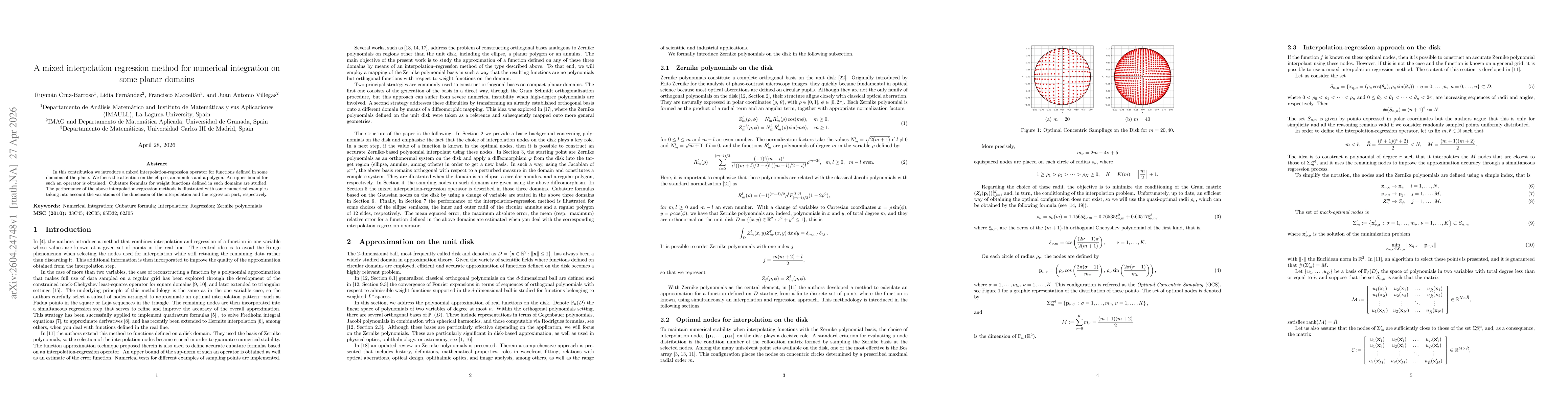 Thumbnail for A mixed interpolation-regression method for numerical integration on some planar domains