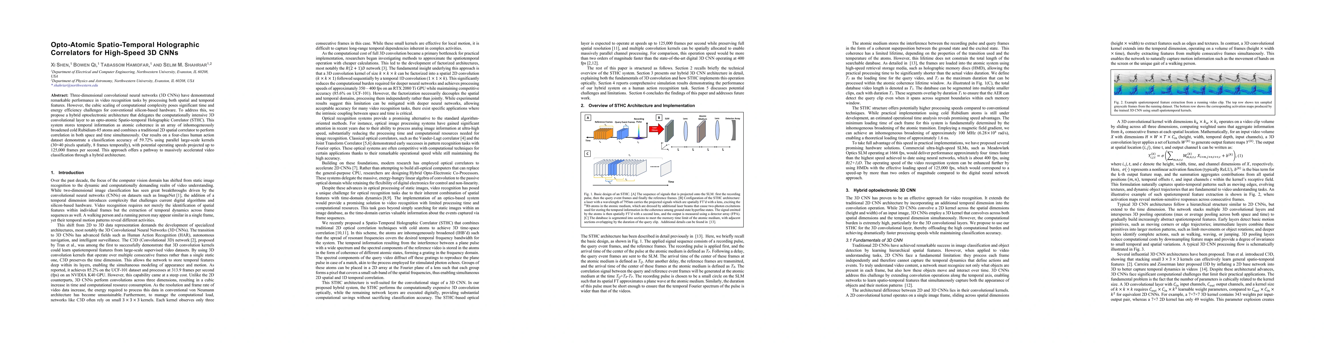 Thumbnail for Opto-Atomic Spatio-Temporal Holographic Correlators for High-Speed 3D CNNs