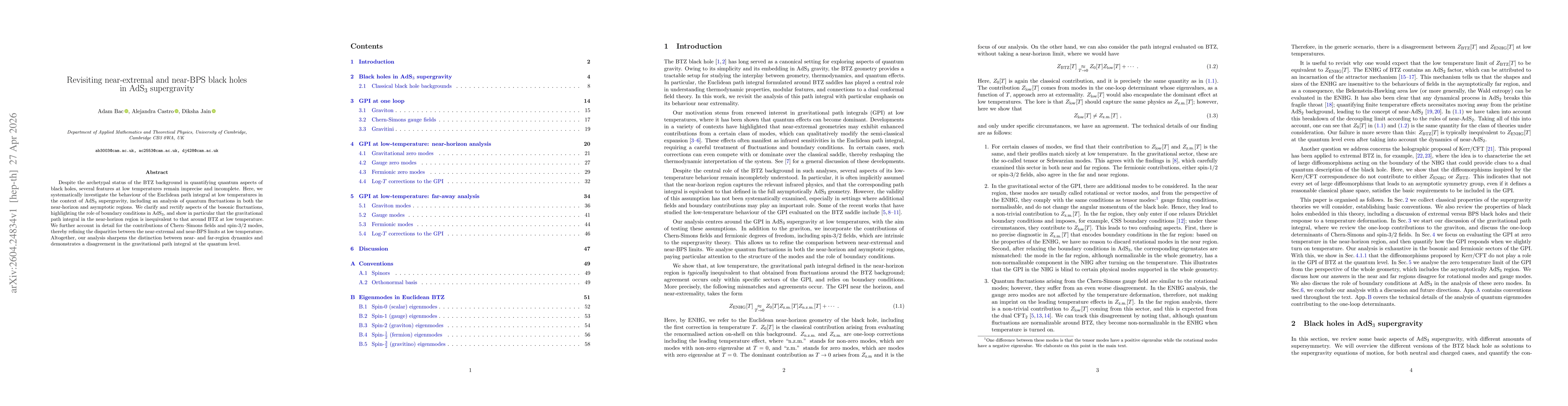 Thumbnail for Revisiting near-extremal and near-BPS black holes in AdS3 supergravity