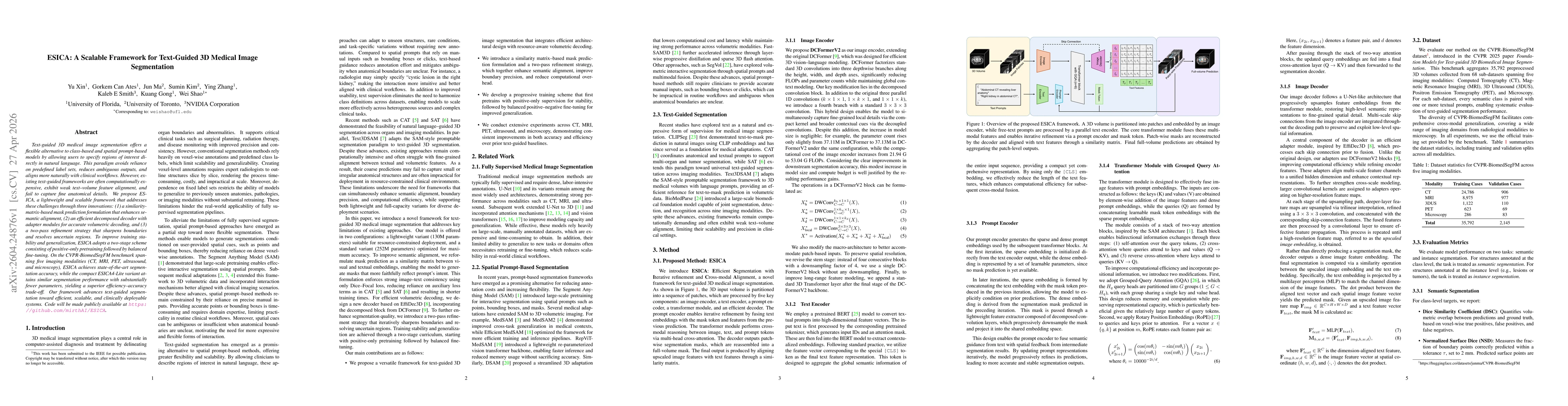 Thumbnail for ESICA: A Scalable Framework for Text-Guided 3D Medical Image Segmentation