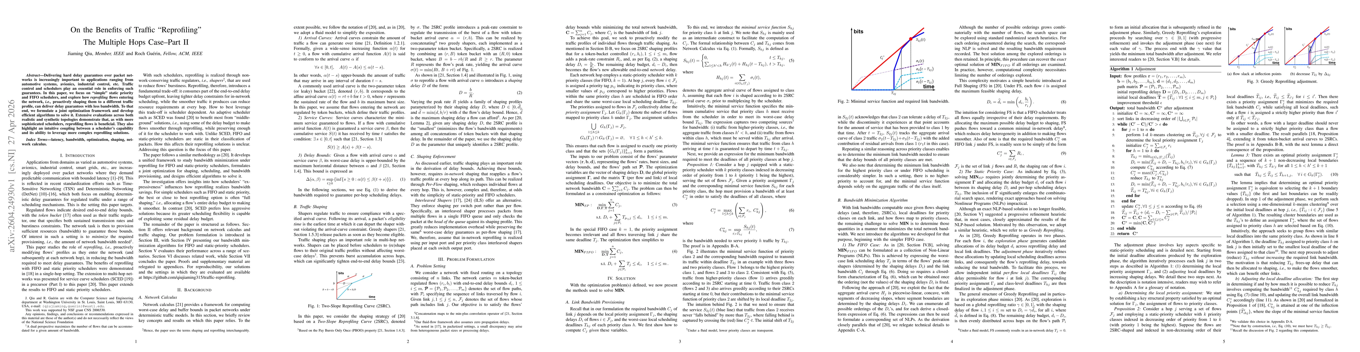 Thumbnail for On the Benefits of Traffic "Reprofiling" -- The Multiple Hops Case -- Part II