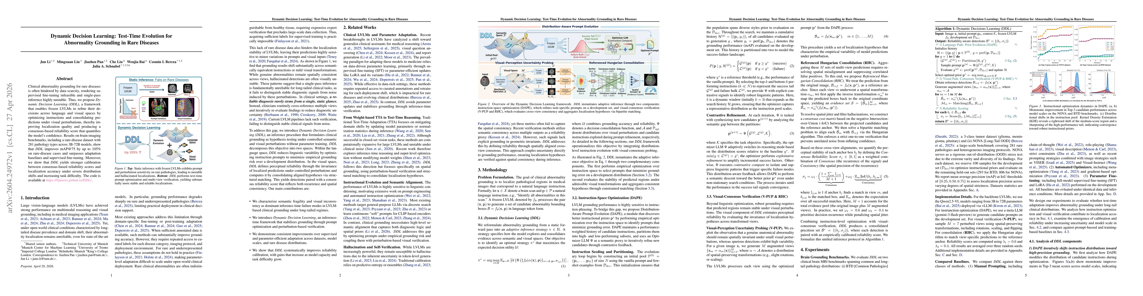 Thumbnail for Dynamic Decision Learning: Test-Time Evolution for Abnormality Grounding in Rare Diseases