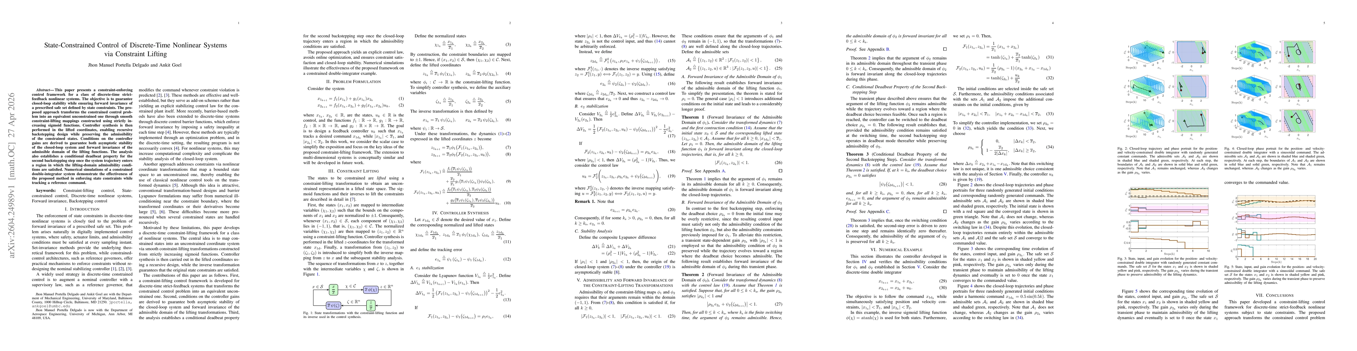 Thumbnail for State-Constrained Control of Discrete-Time Nonlinear Systems via Constraint Lifting