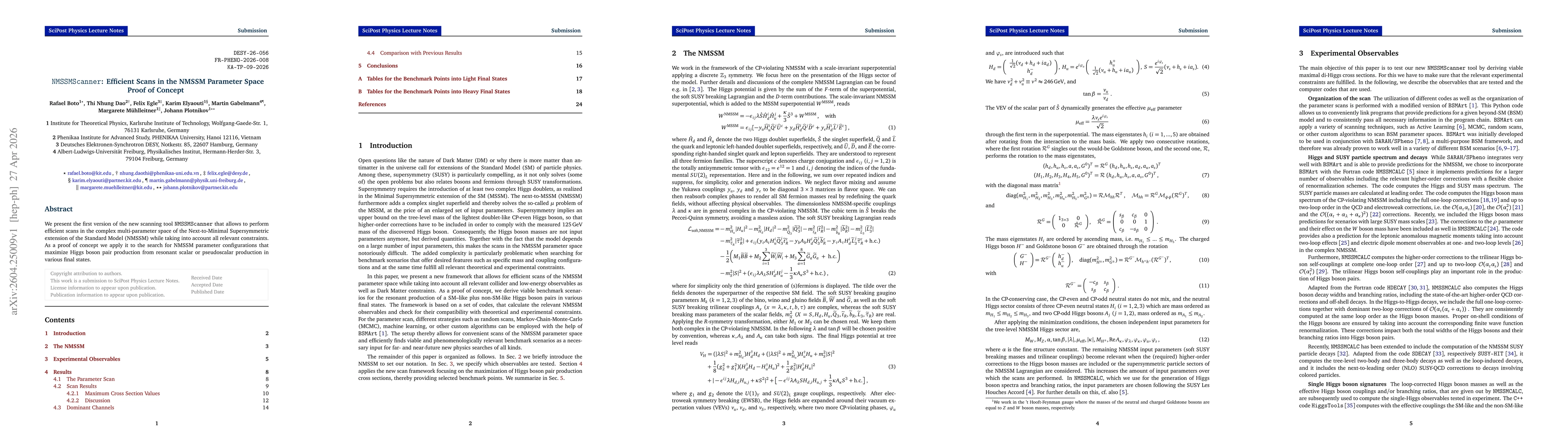 Thumbnail for NMSSMScanner: Efficient Scans in the NMSSM Parameter Space Proof of Concept