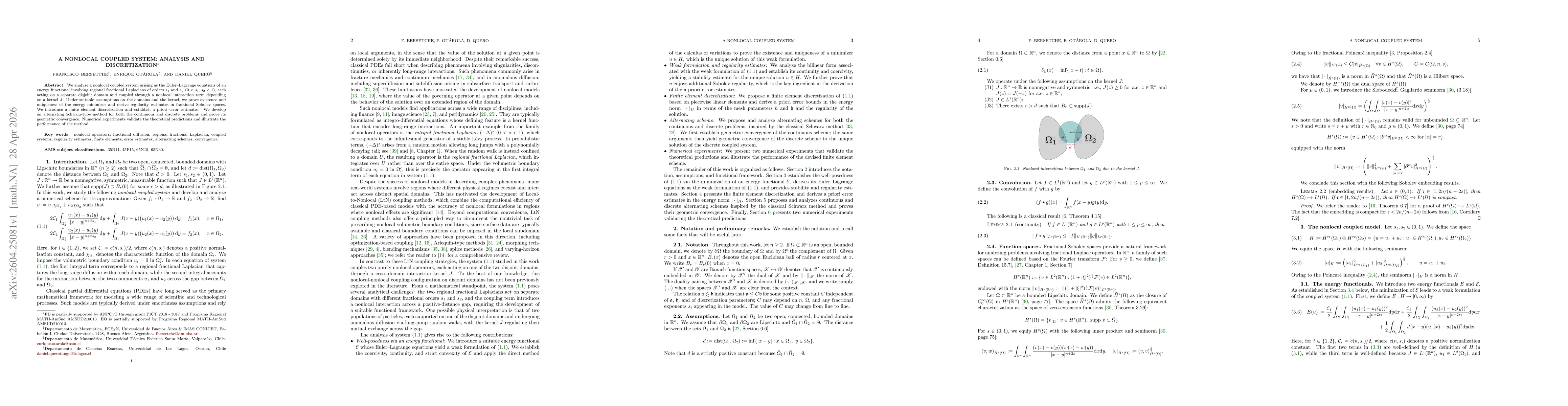 Thumbnail for A nonlocal coupled system: analysis and discretization