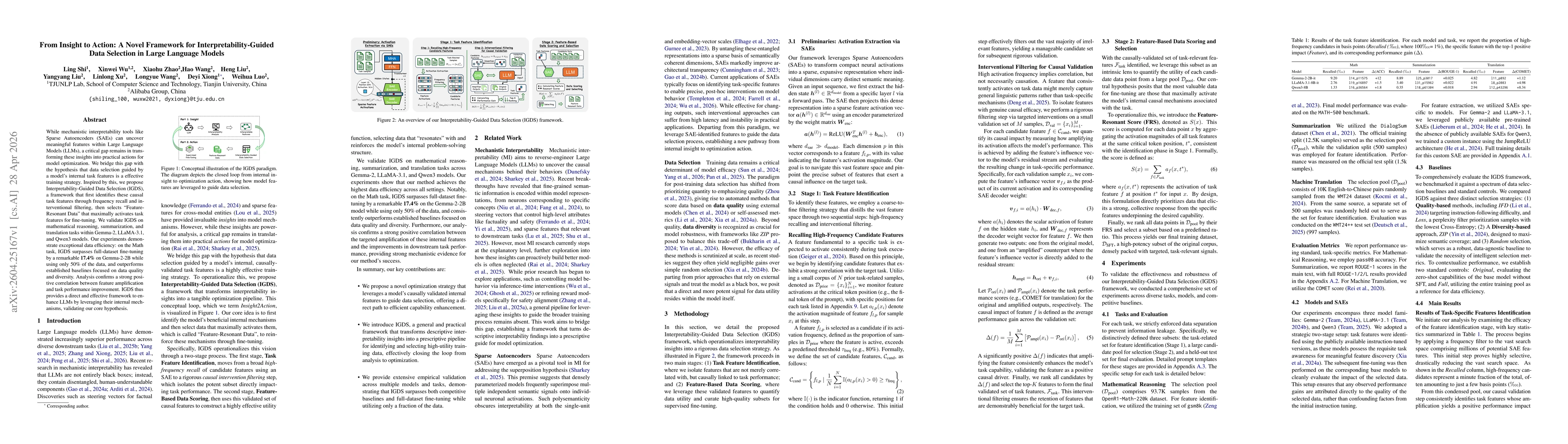 Thumbnail for From Insight to Action: A Novel Framework for Interpretability-Guided Data Selection in Large Language Models