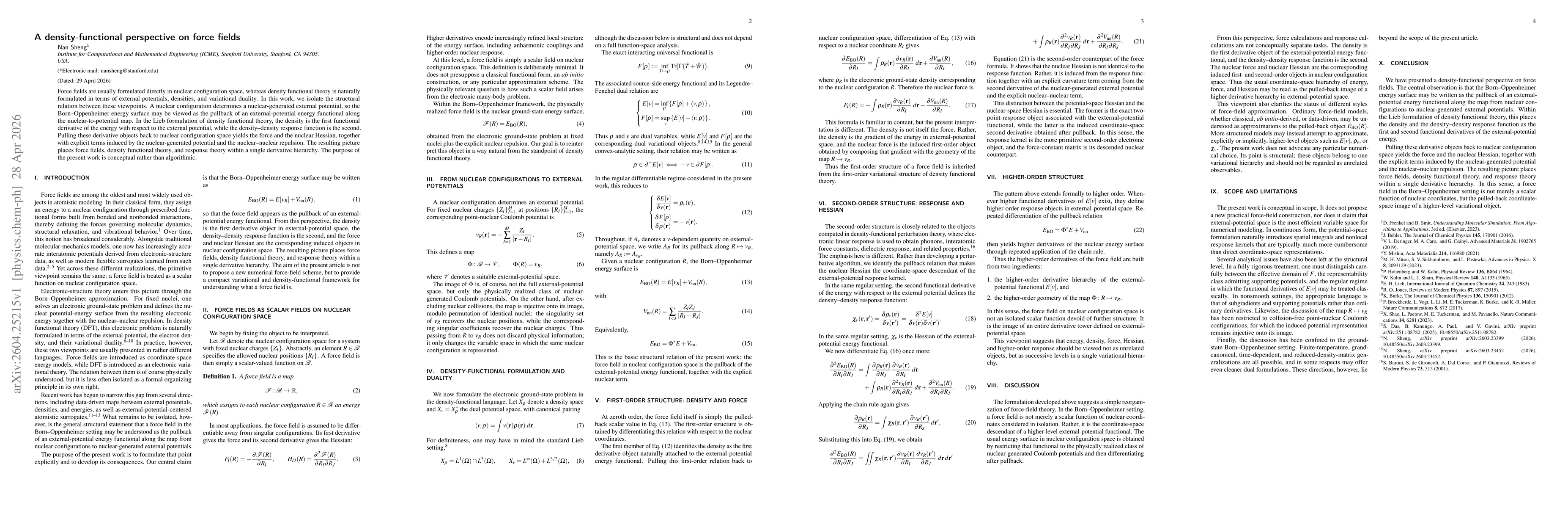 Thumbnail for A density-functional perspective on force fields