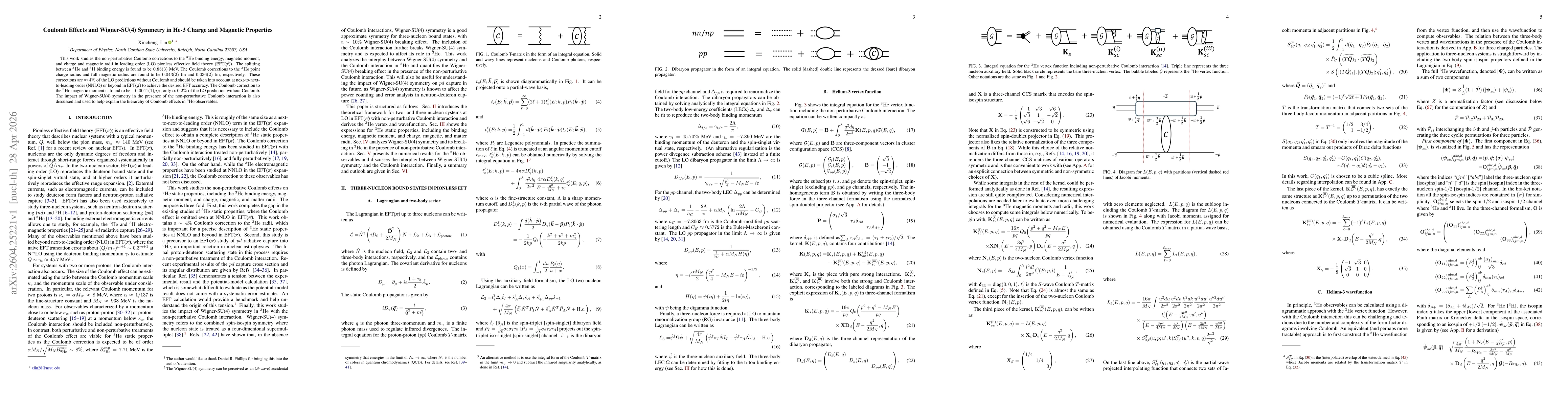 Thumbnail for Coulomb Effects and Wigner-SU(4) Symmetry in He-3 Charge and Magnetic Properties