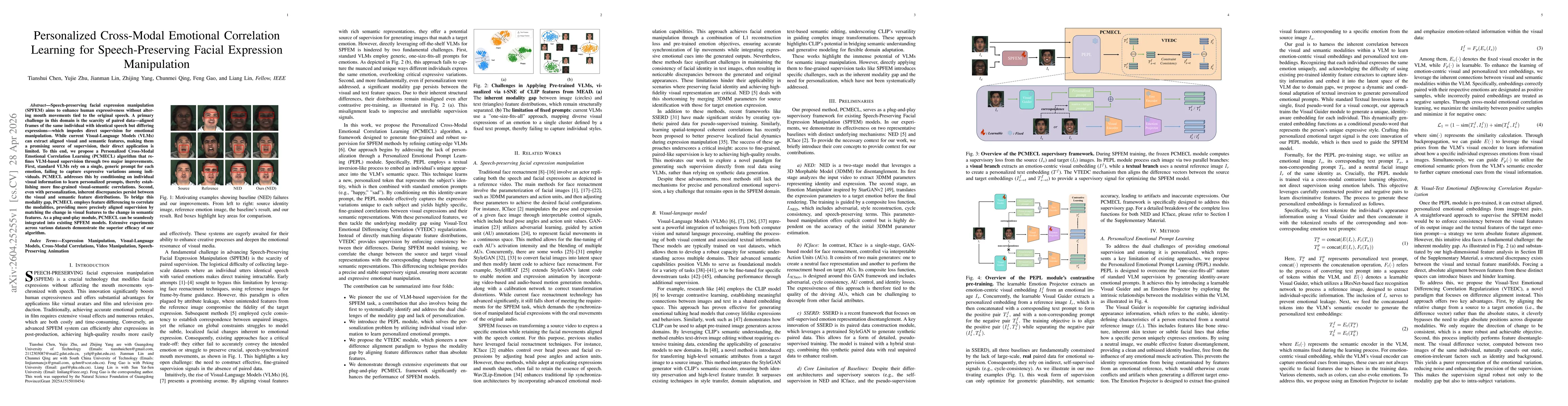 Thumbnail for Personalized Cross-Modal Emotional Correlation Learning for Speech-Preserving Facial Expression Manipulation