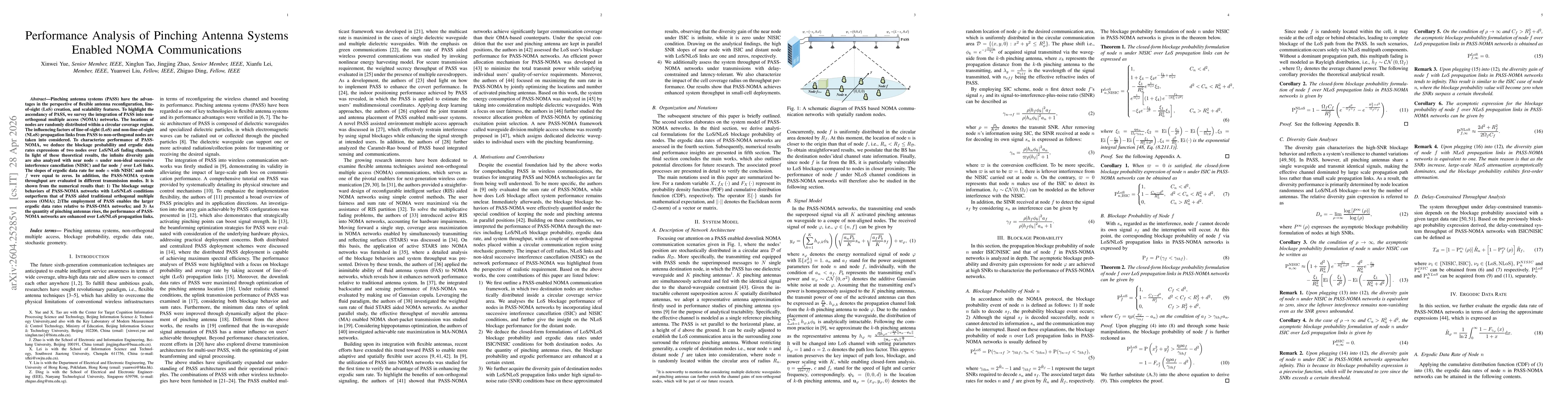 Thumbnail for Performance Analysis of Pinching Antenna Systems Enabled NOMA Communications